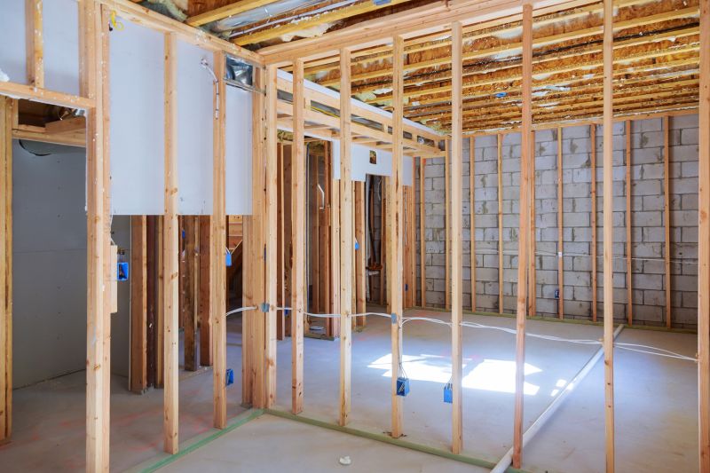 Basement Wall Framing in Kansas City, KS