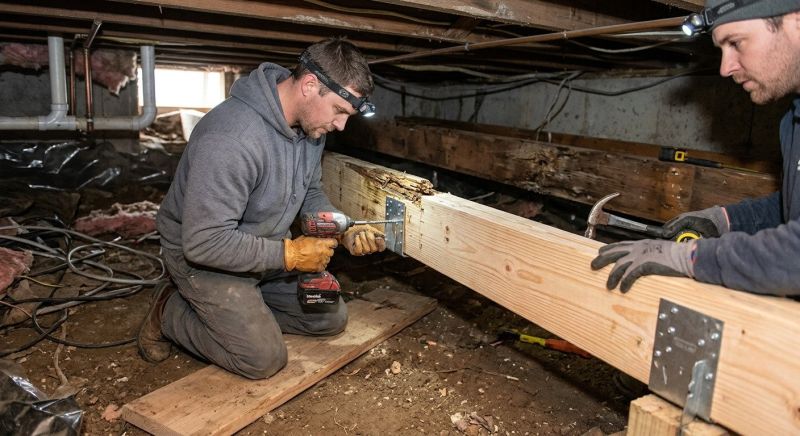 Floor Framing Replacement in Kansas City, KS