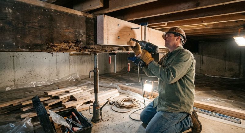 House Beam Repair in Kansas City, KS