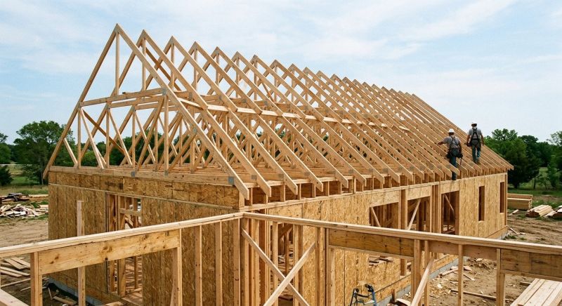 Roof Truss Framing in Kansas City, KS