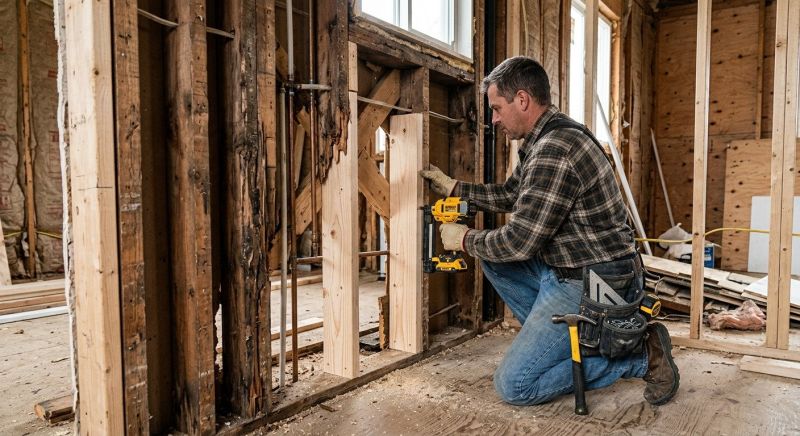 Wood Beam Repair in Wilmington, NC